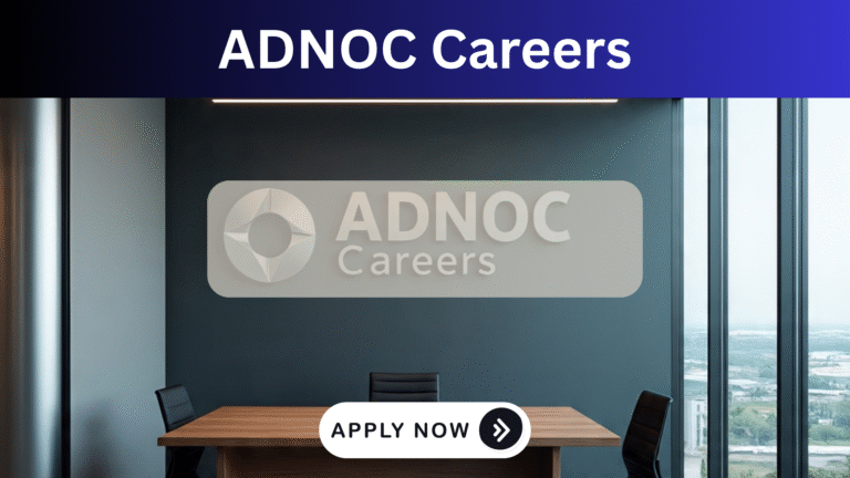 Modern ADNOC gas facility in Abu Dhabi, representing oil and energy career opportunities