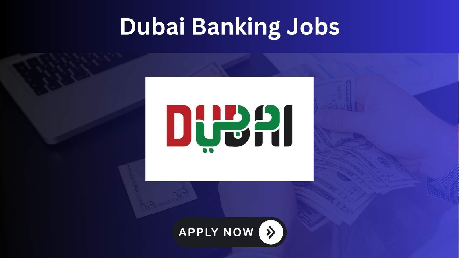 Financial analyst working on laptop in Dubai bank office