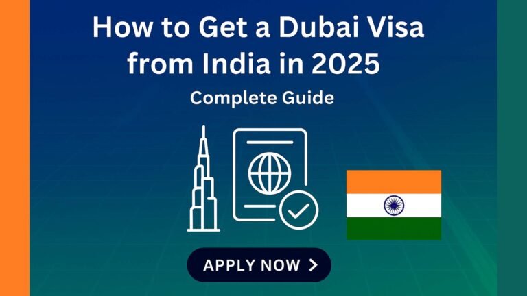 Dubai Visa from India 2025 – Application, Fees, and Requirements”