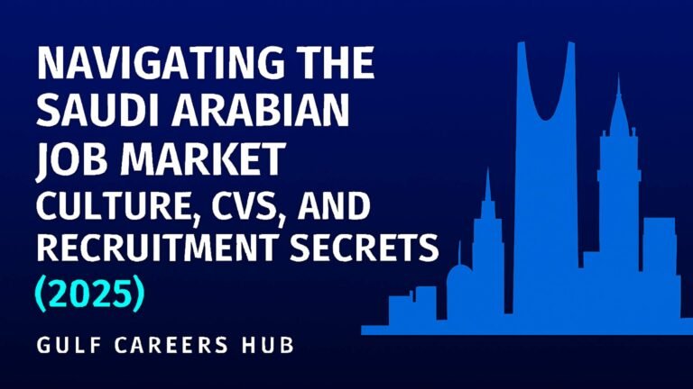 Navigating the Saudi Arabian Job Market – Culture, CVs & Recruitment Secrets (2025)