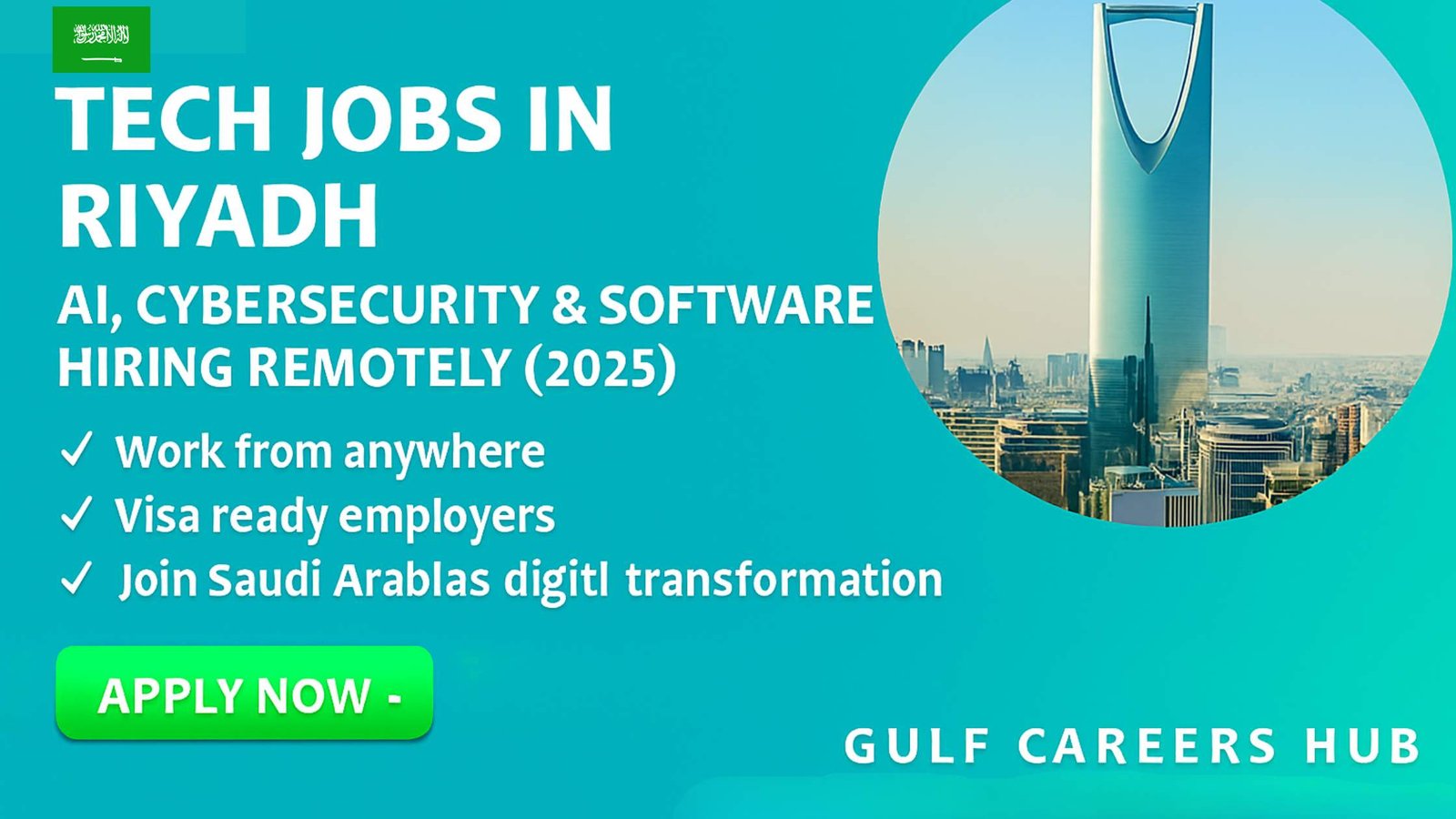 🇸🇦 Tech Jobs in Riyadh — AI, Cybersecurity & Software Roles Hiring Remotely (2025)