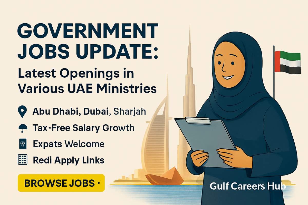 UAE Government Jobs – Latest Ministry Openings (October 2025)