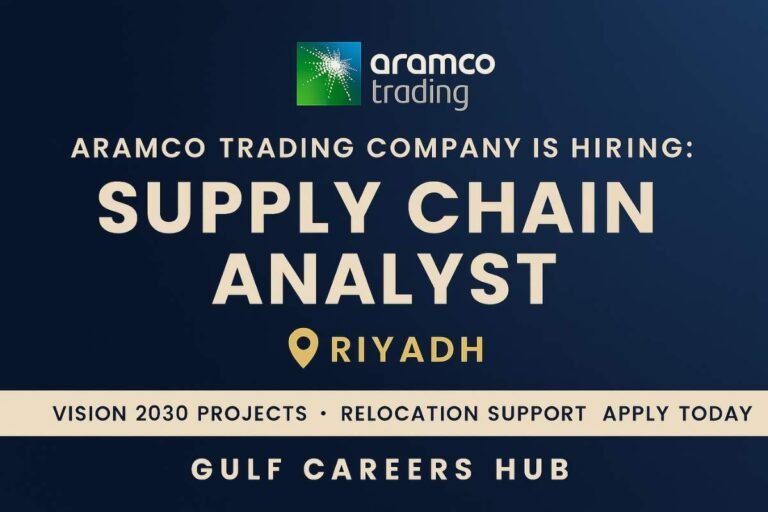 Aramco Trading Hiring Supply Chain Analyst – Apply Now