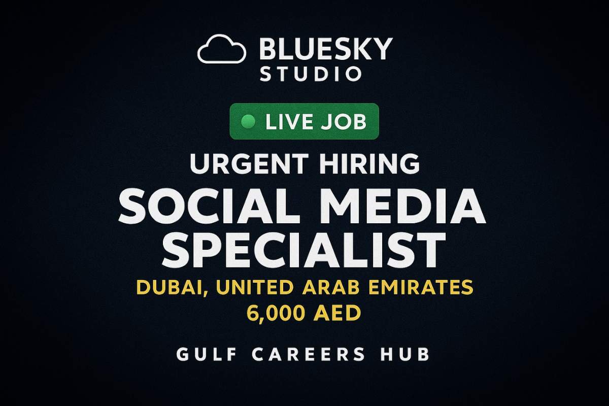 Social Media Specialist Job – BlueSky Studio Dubai