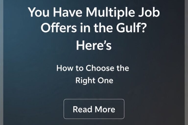 How to Choose Between Multiple Gulf Job Offers | Career Guide for UAE & Middle East