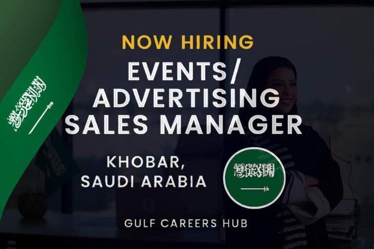 Events/Advertising Sales Manager Job in Khobar – Al Gosaibi Company Hiring Now