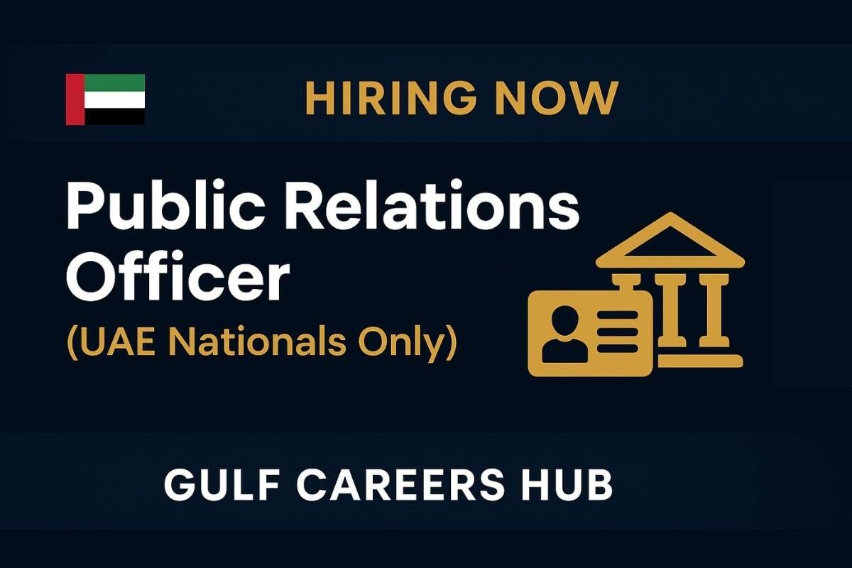 Public Relations Officer Job in Abu Dhabi – UAE Nationals Only | Visa & Government Liaison Role
