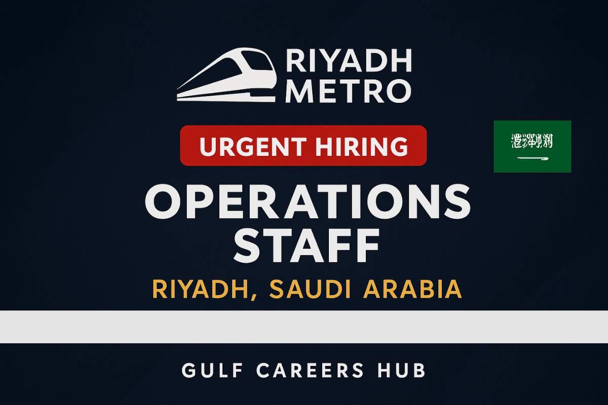 Riyadh Metro Operations Staff Job – Apply Now