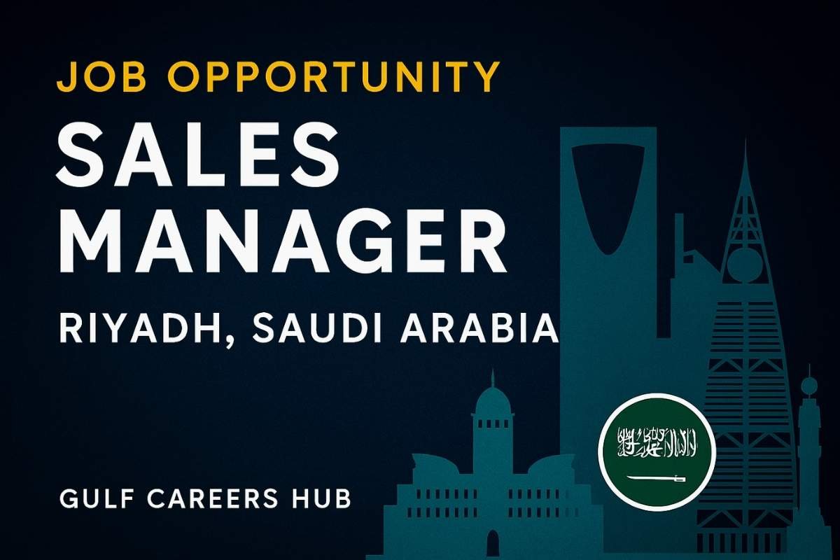 Sales Manager Job in PVC Pipes Manufacturing – Riyadh, Saudi Arabia