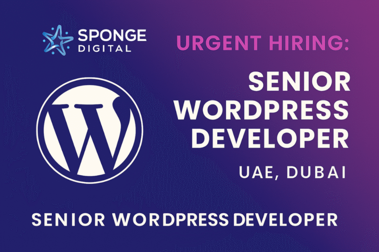 Sponge Digital Hiring Senior WordPress Developer – Remote