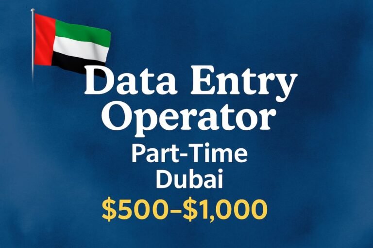 Part-Time Data Entry Operator Jobs in Dubai | Work From Home – NAF IT