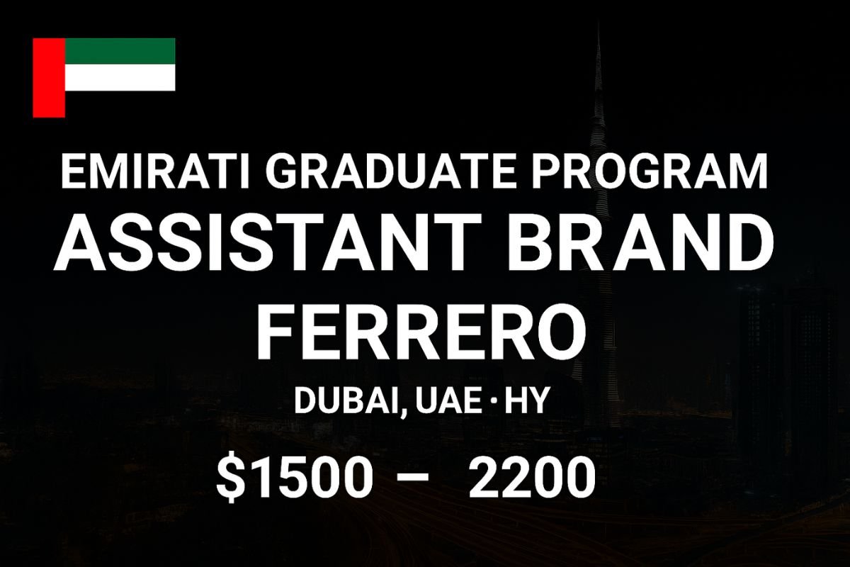 Emirati Graduate Program – Assistant Brand | Ferrero Dubai UAE