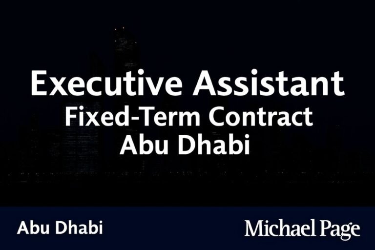 Executive Assistant Jobs in Abu Dhabi | Michael Page Careers