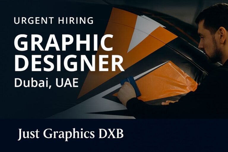 Graphic Designer Jobs in Dubai | Just Graphics DXB Hiring Now