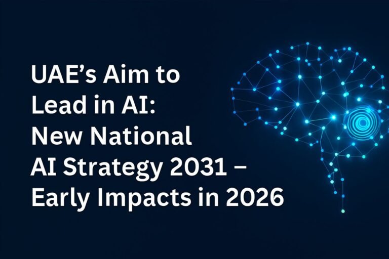 UAE National AI Strategy 2031 | Early Impacts in 2026