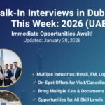 Walk-In Interviews in Dubai This Week (Updated Daily)