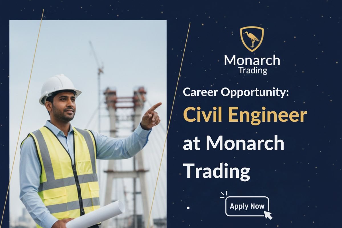 Civil Engineer Job in Dubai - G+1 Certification Required (Monarch Trading)