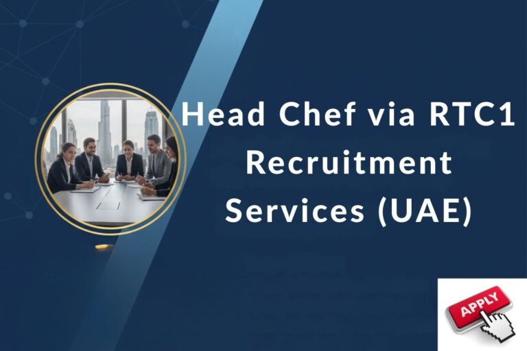 Head Chef Job in Dubai - Pre-Opening