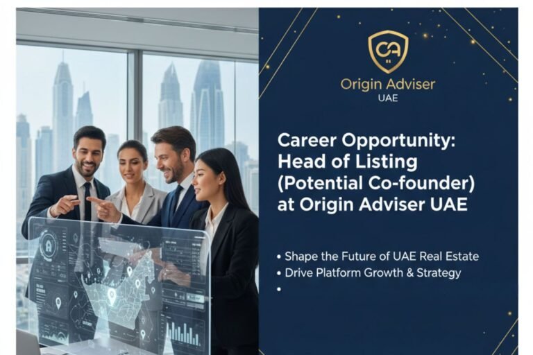 Head of Listings Job in Dubai - Co-Founder Potential | PropTech Startup