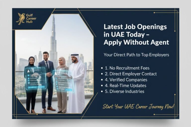 Latest Job Openings in UAE Today (No Agent)