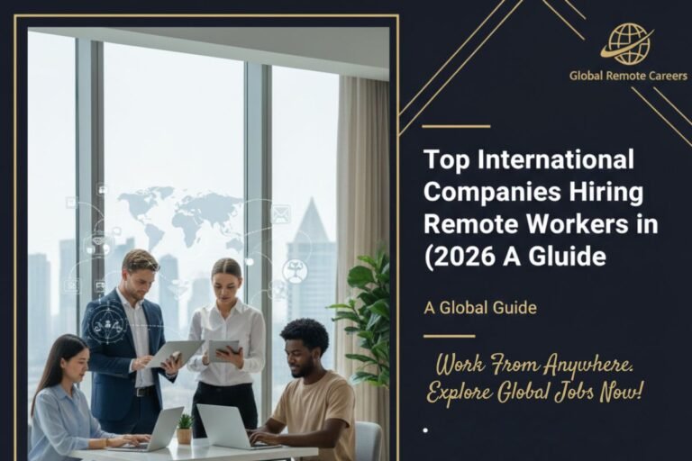 Top International Companies Hiring Remote Workers