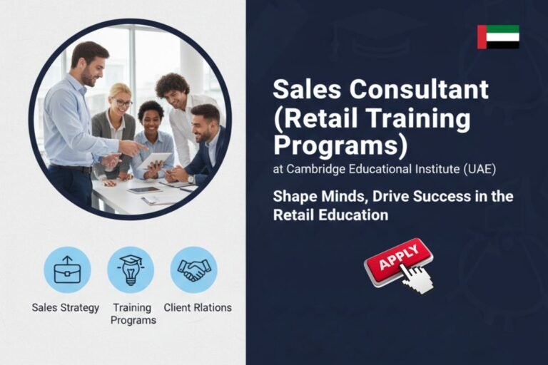 Sales Consultant Jobs in Dubai - 5 Openings, -UAE