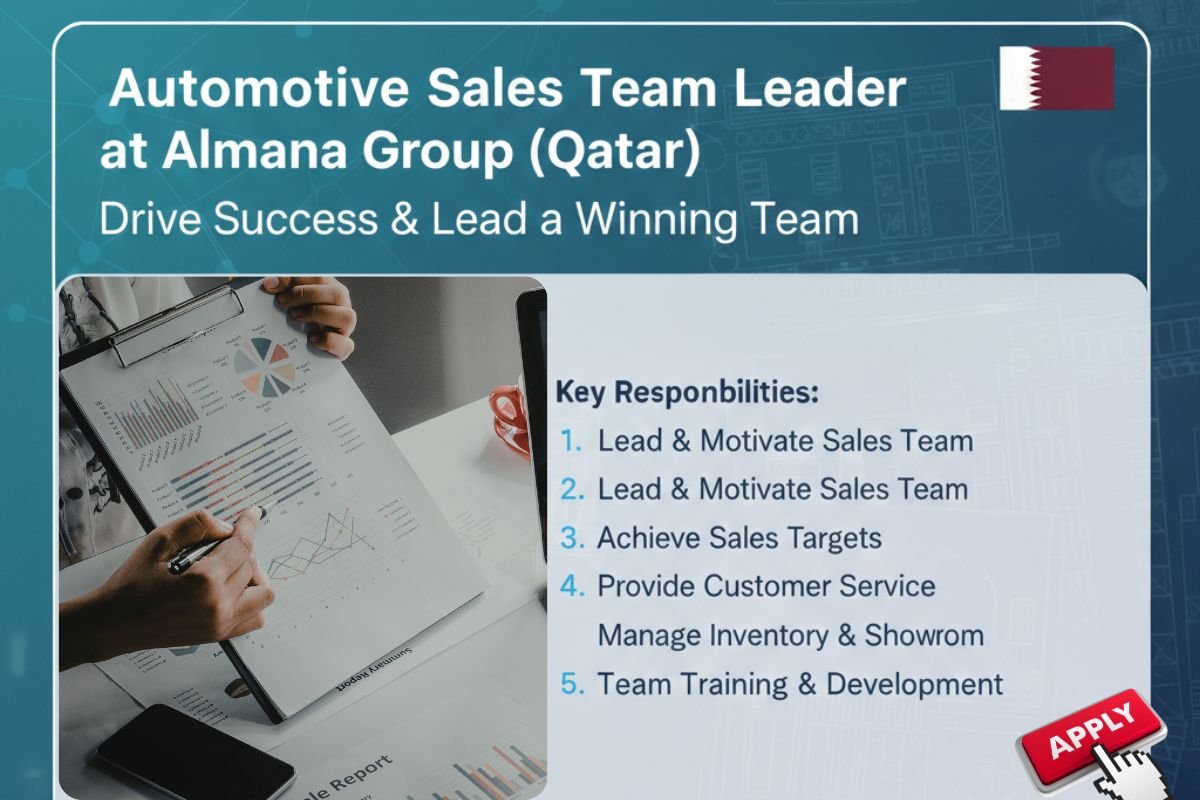 Automotive Sales Team Leader Job in Qatar