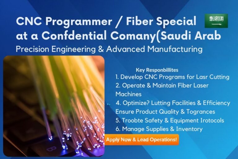 CNC Programmer Job in Jeddah - Saudi Arabia