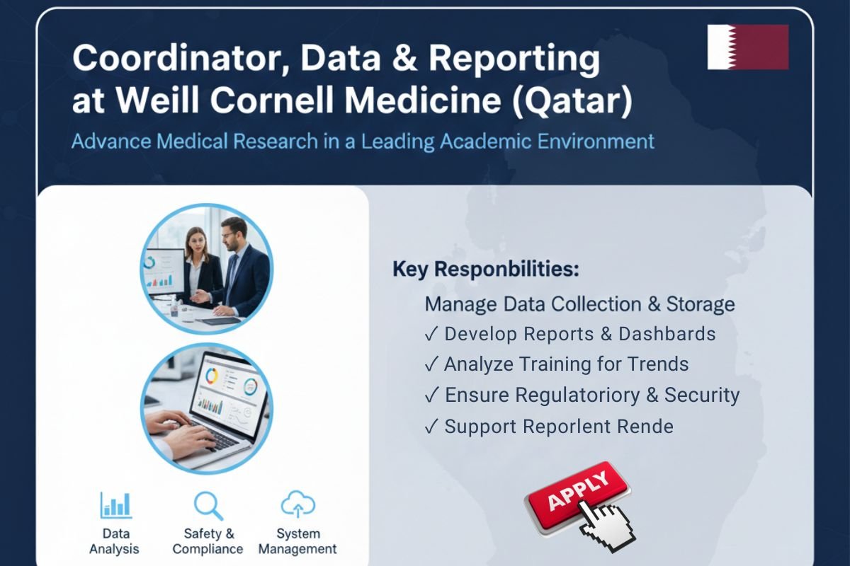 Data & Reporting Coordinator Job in Doha - Qatar