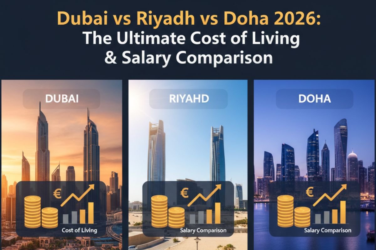 Dubai vs Riyadh vs Doha 2026: Salary & Cost of Living Comparison