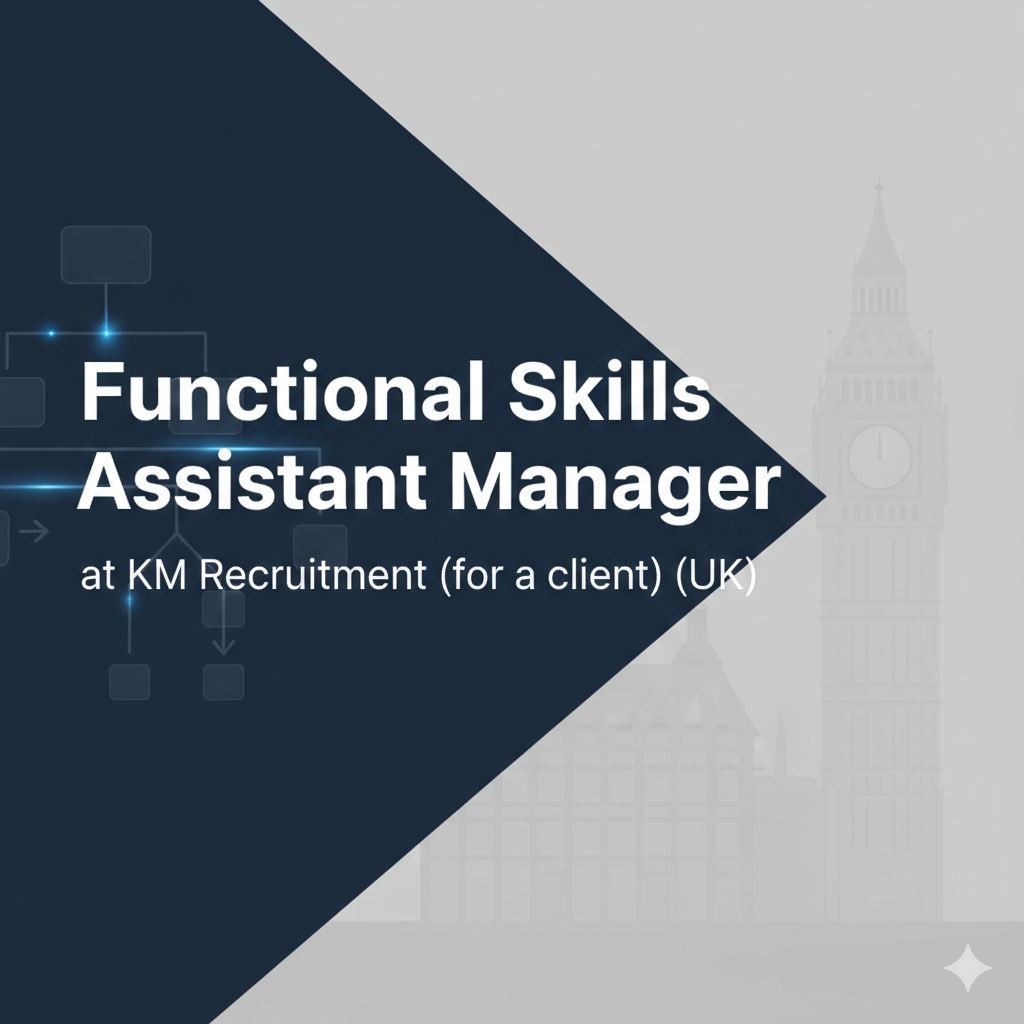 Functional Skills Assistant Manager Job in Rugby - £35k-£38k