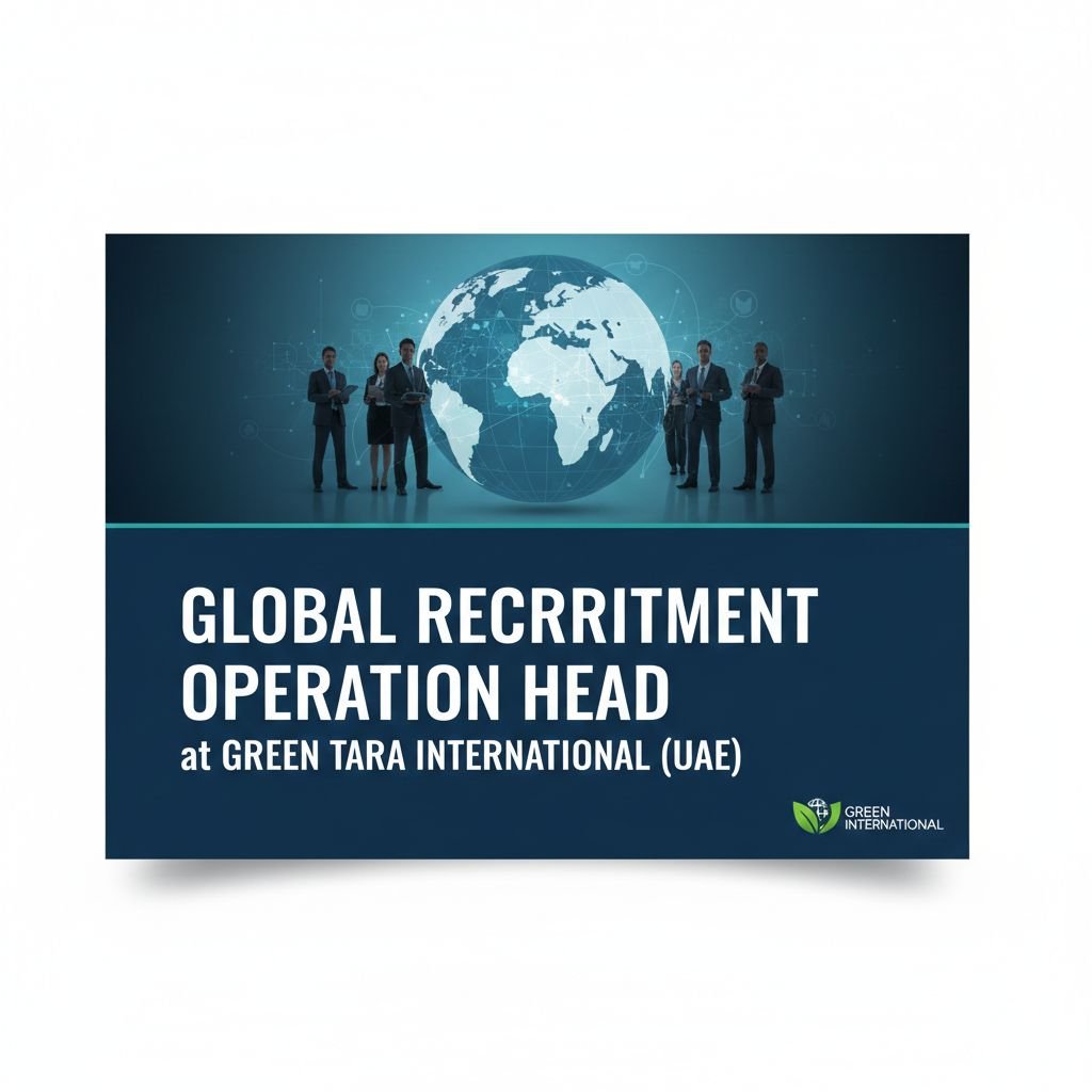 Global Recruitment Operation Head Job in Dubai - Manpower Supply (400+ Monthly)