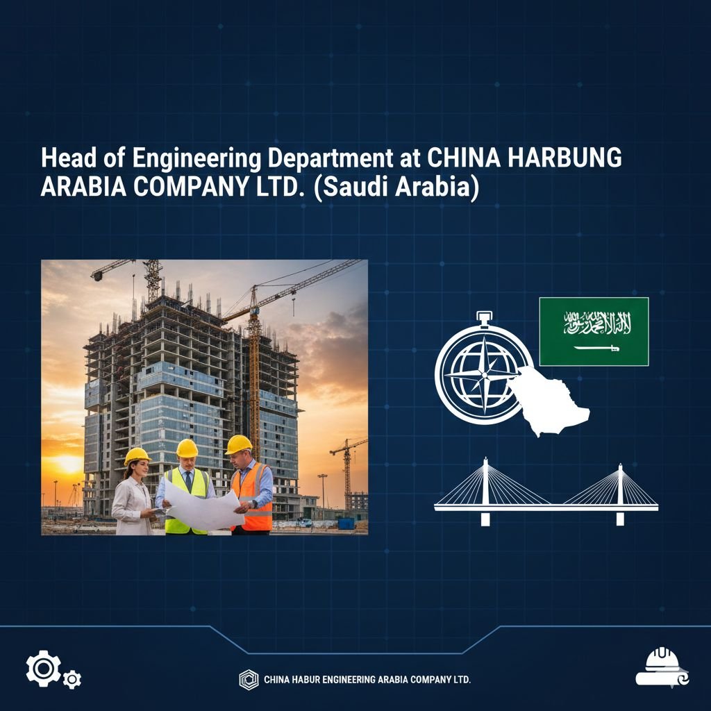 Head of Engineering Department Job in Riyadh - CHEC Saudi Arabia