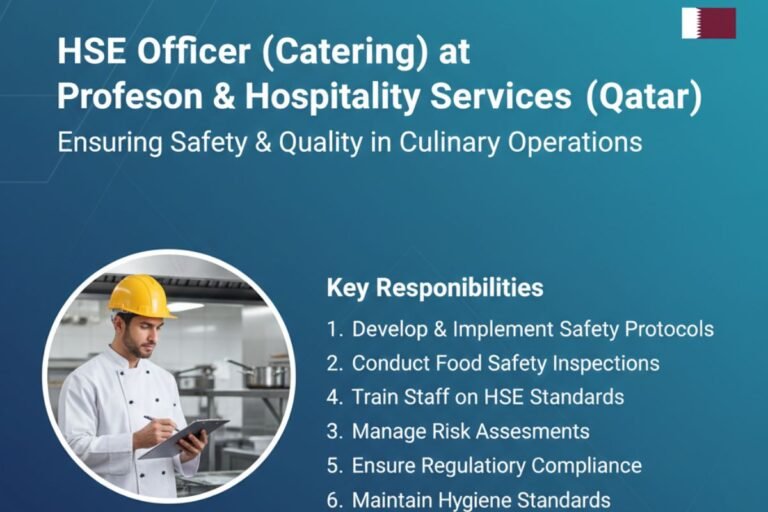 HSE Officer (Catering) Job in Qatar