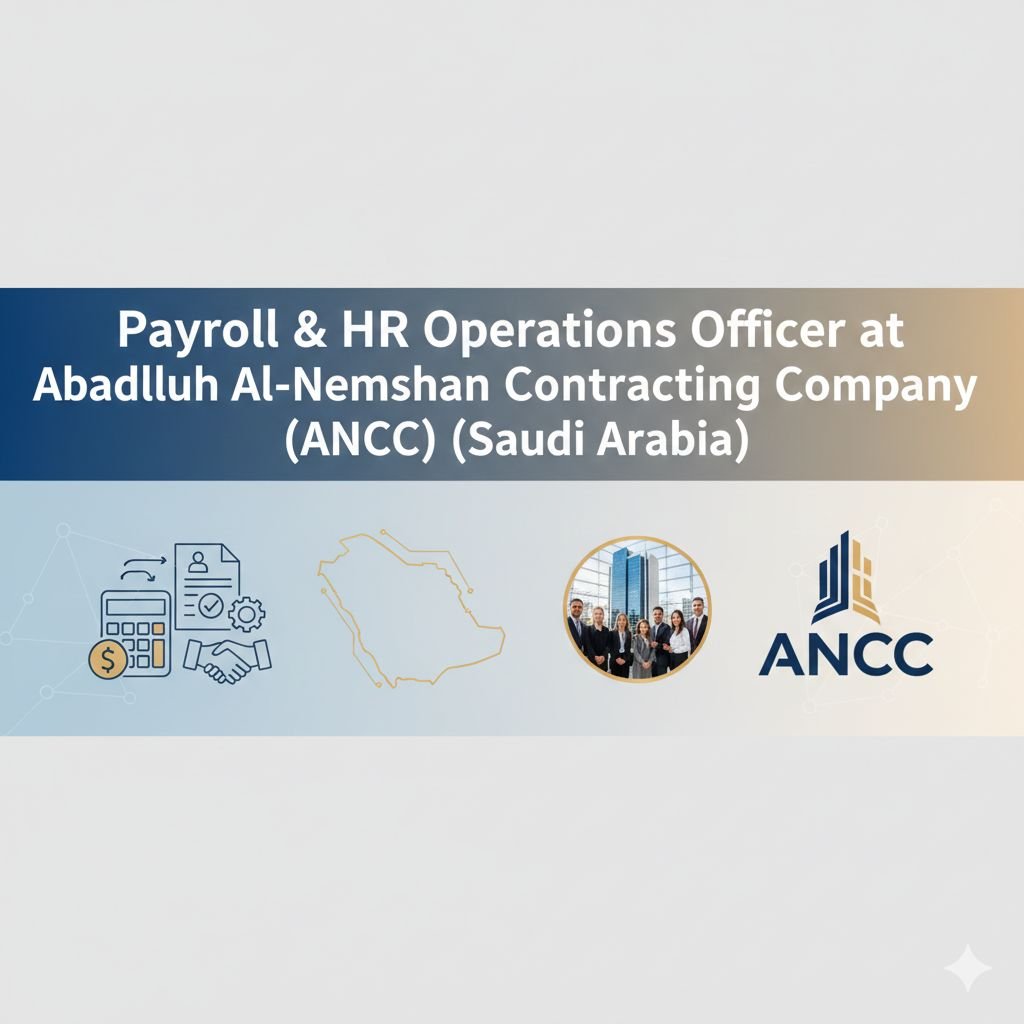 Payroll Officer Job in Jubail - KSA Construction (2-4 Years Exp.)