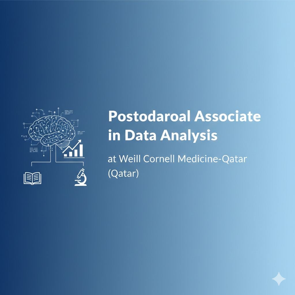 Postdoctoral Data Analysis Job in Doha - Multi-Omics, WCM-Q
