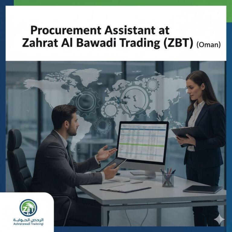 Procurement Assistant Job in Muscat - Entry Level, Visa & Housing Provided