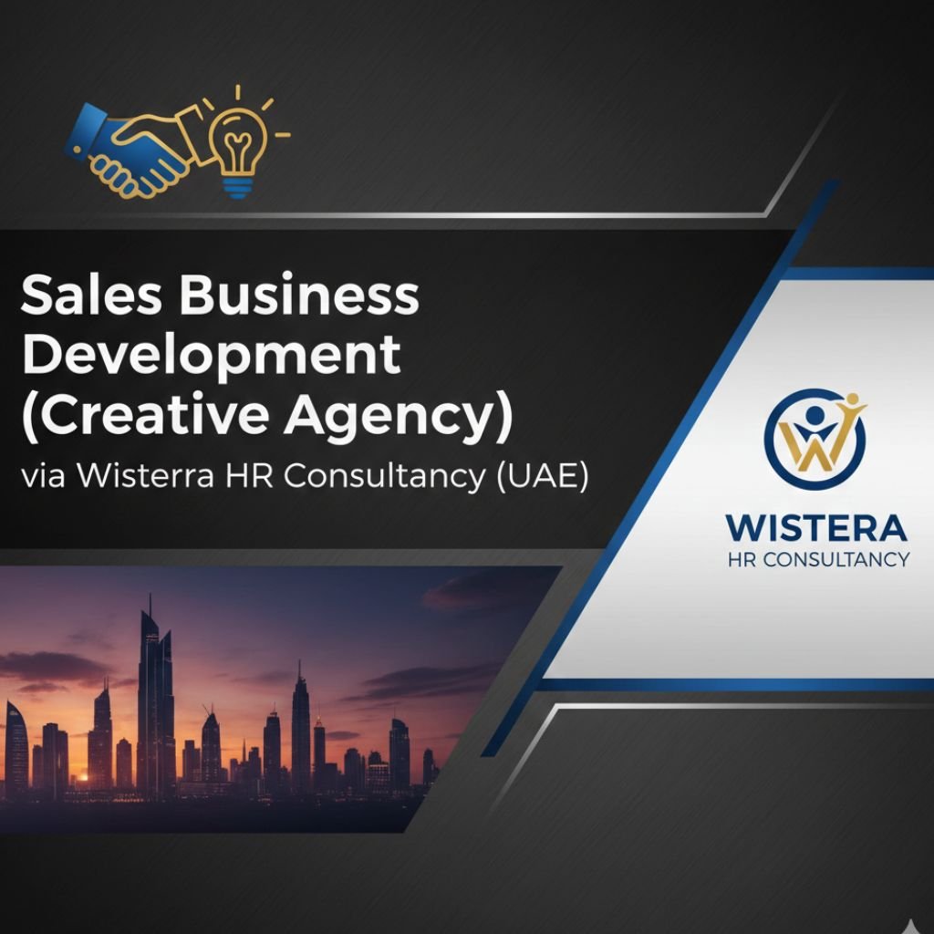 Sales Business Development Job in Dubai - Creative Agency (FMCG Sales Exp.)