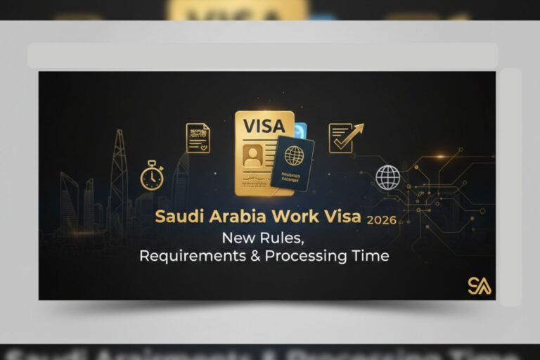 Saudi Work Visa 2026: New Rules, Requirements & Processing Time