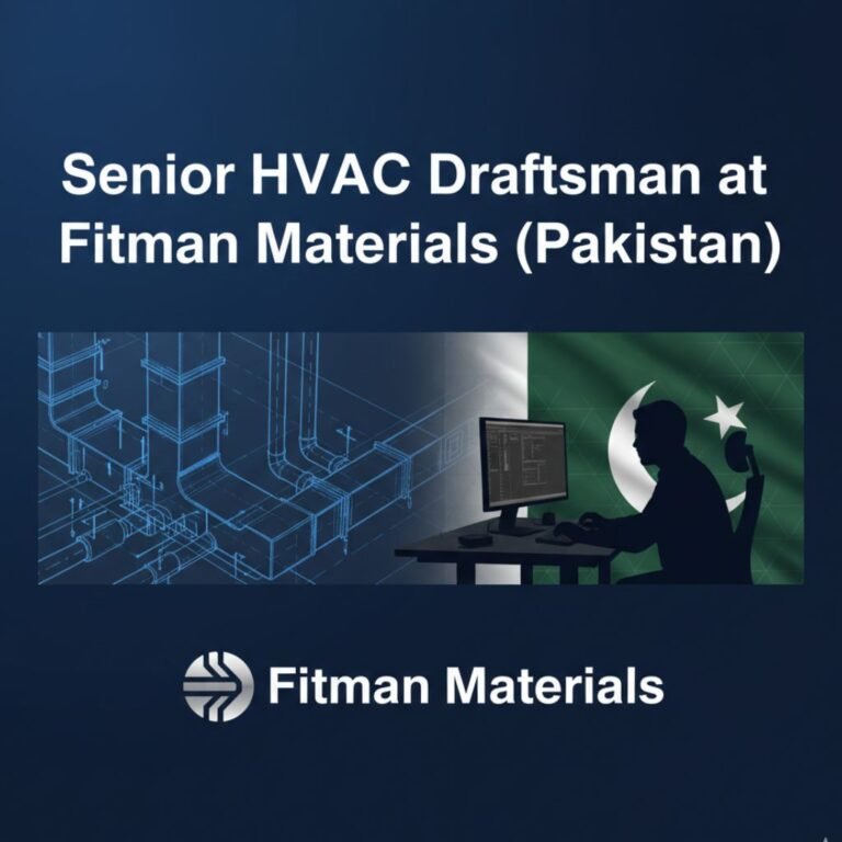 Senior HVAC Draftsman Job in Lahore - MEP Shop Drawings (AutoCAD)