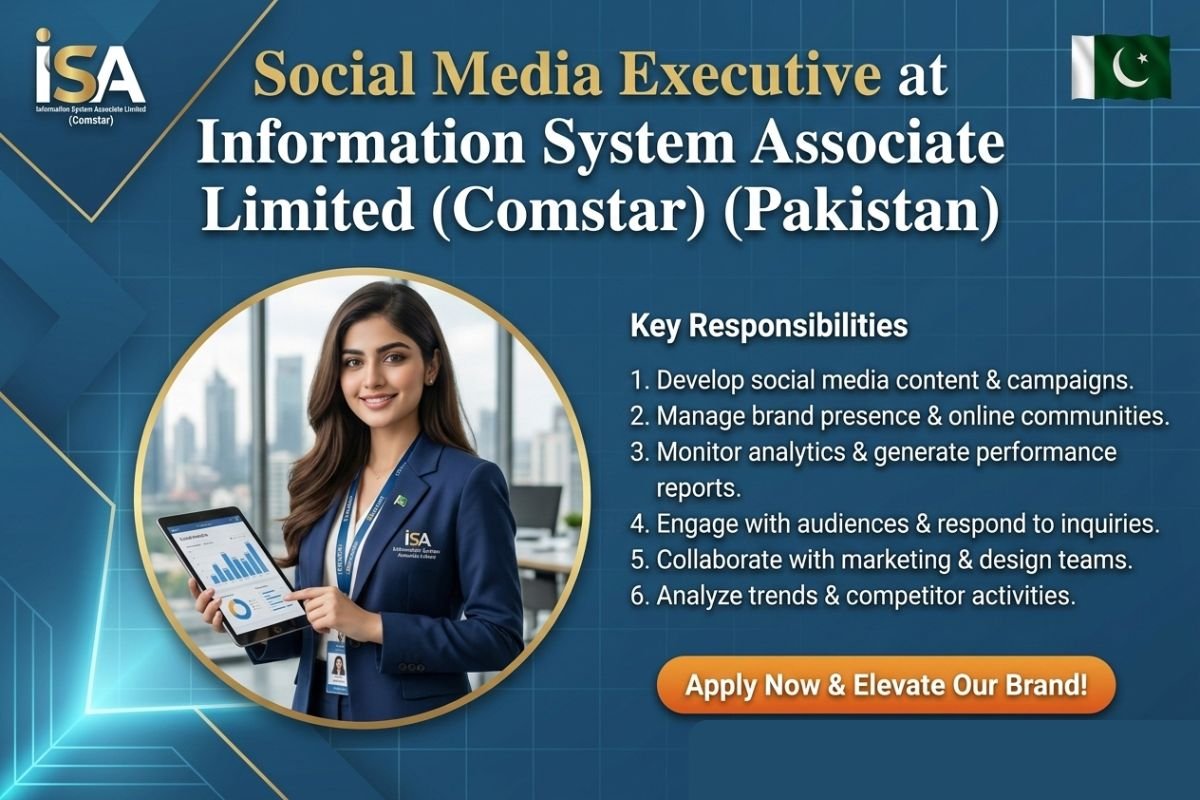 Social Media Executive Job in Karachi - Comstar (Tech Sector)