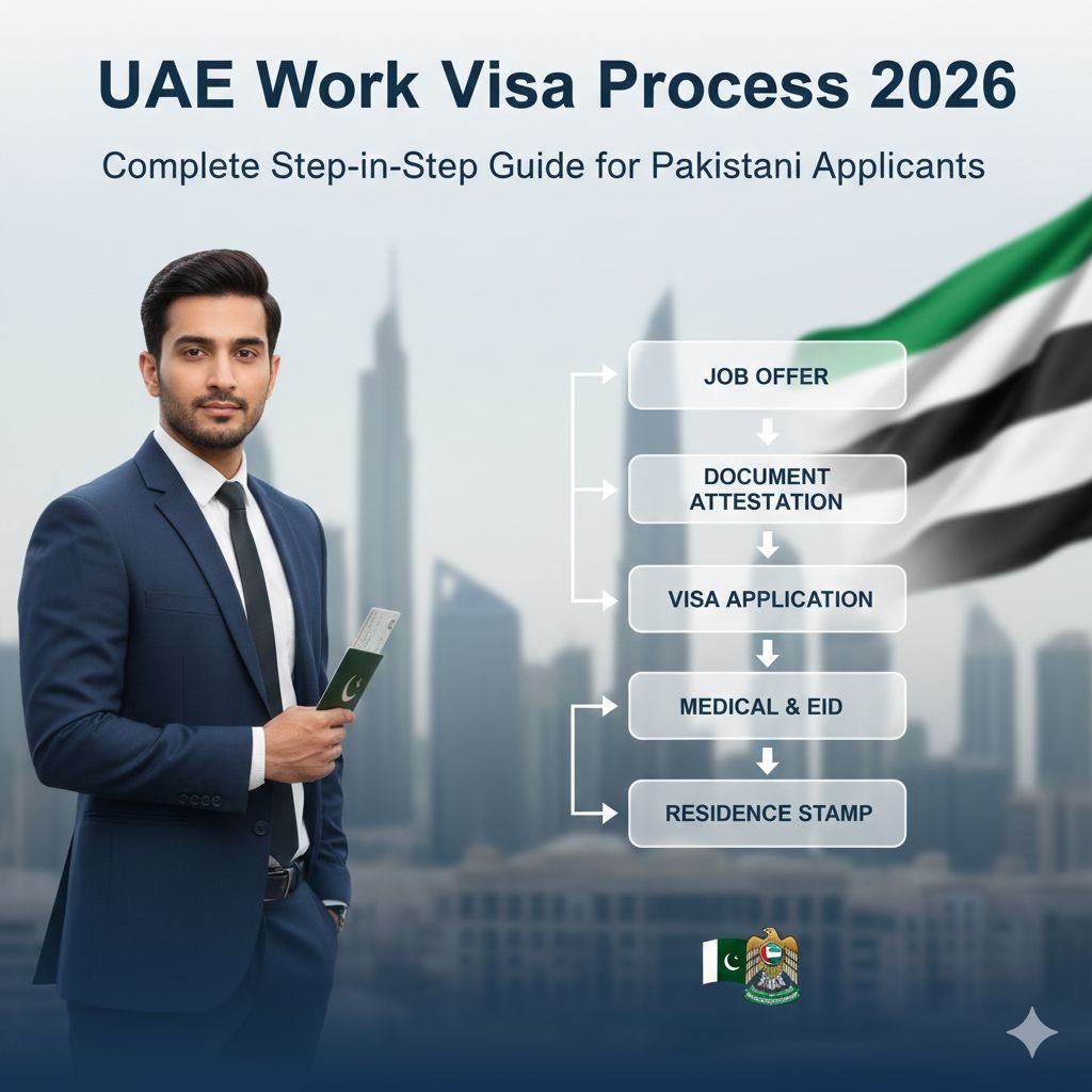 UAE Work Visa Process 2026 | Complete Step-by-Step Guide for Pakistanis