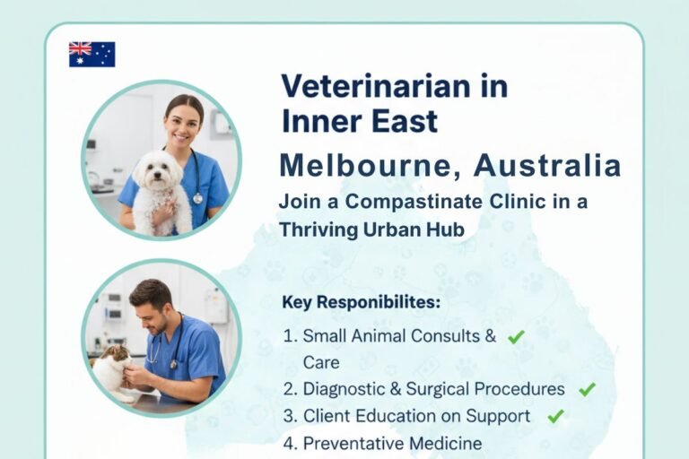 Veterinarian Job in Melbourne, Australia