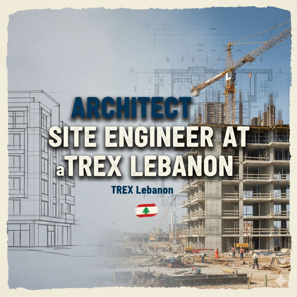 Architect Site Engineer Jobs in Lebanon - 2 Openings (TREX Lebanon)