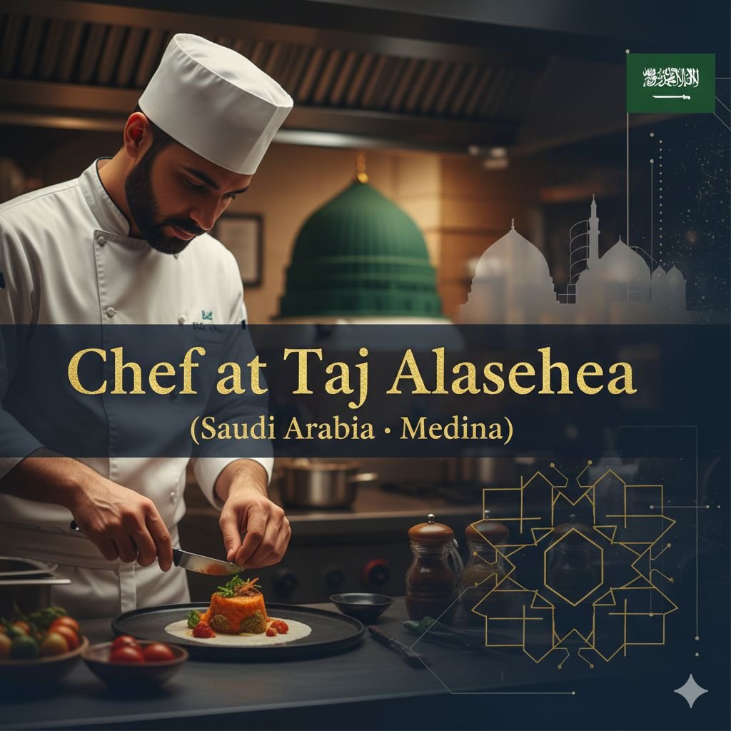 Chef Job in Medina - Healthy Cuisine Focus (3+ Years Experience)