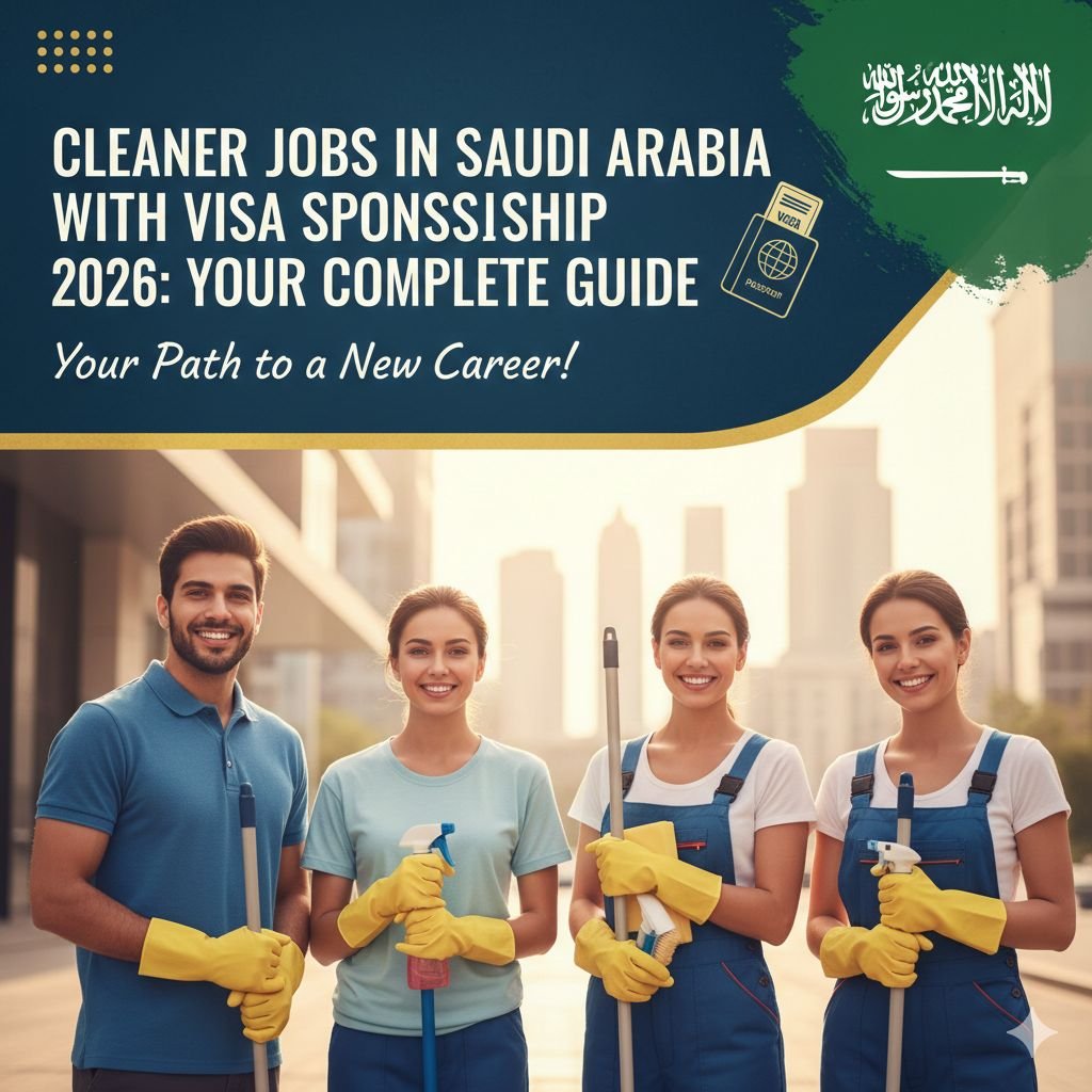 Cleaner Jobs Saudi Arabia with Visa Sponsorship 2026