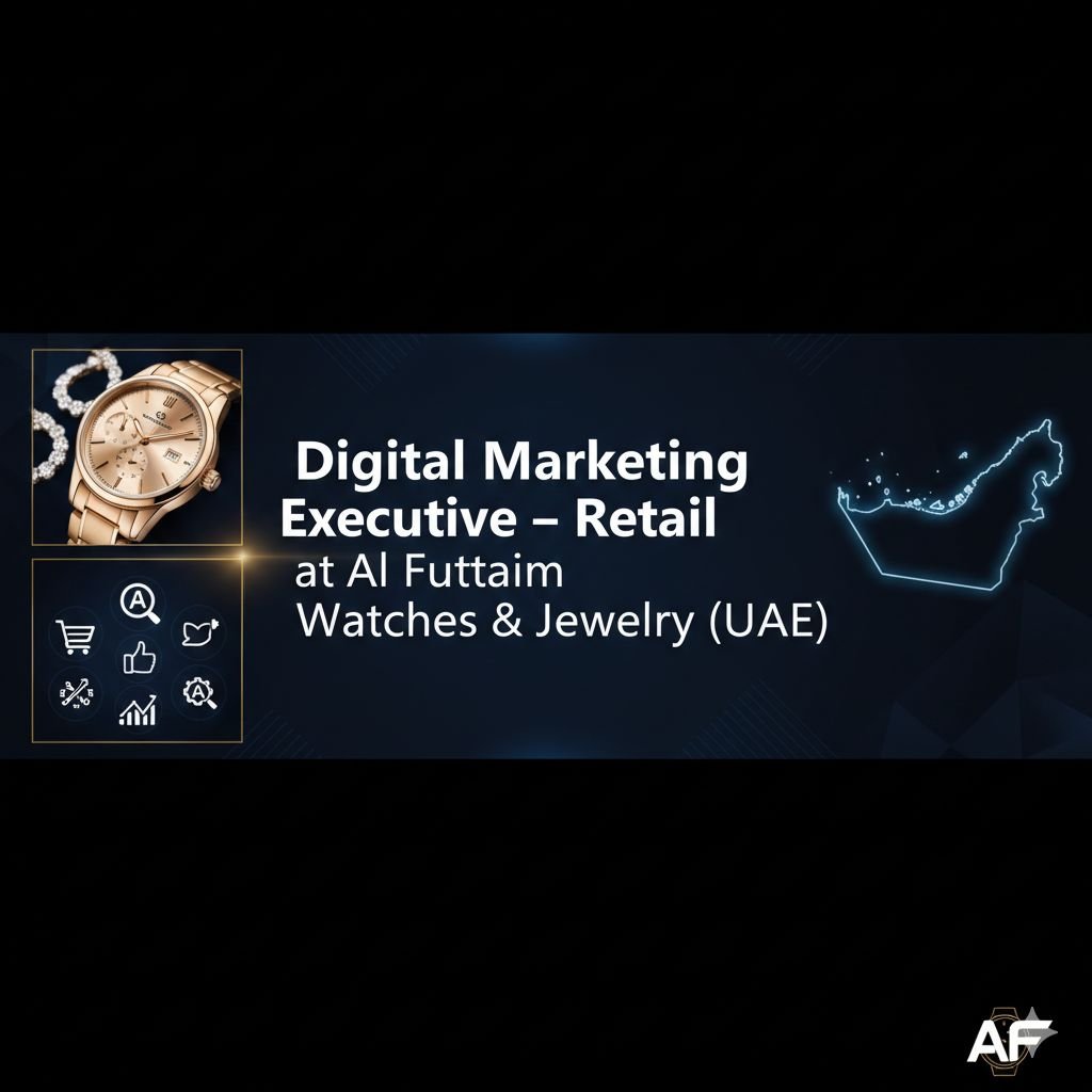 Digital Marketing Executive Job in Dubai - Shopify eCommerce, Luxury Retail