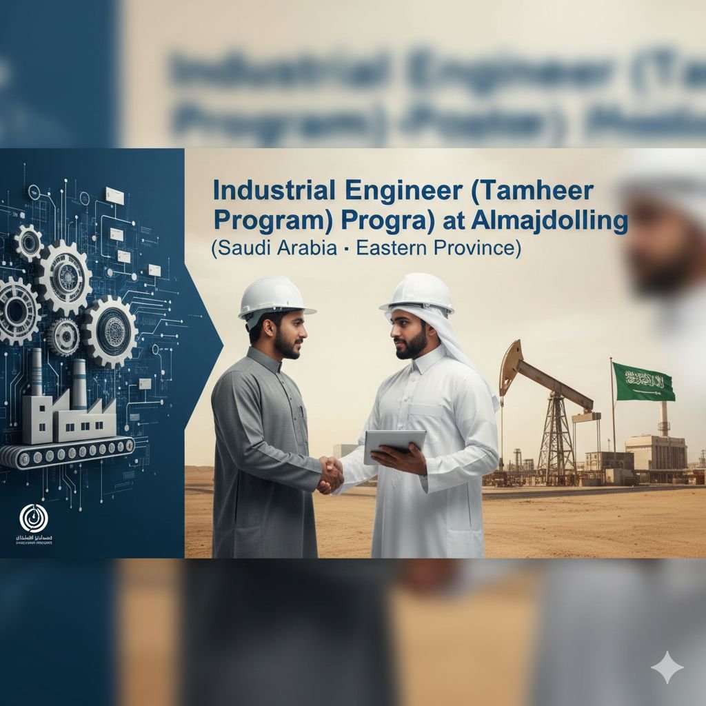 Industrial Engineer Jobs - Tamheer Program for Saudis (Almajdouie Holding)