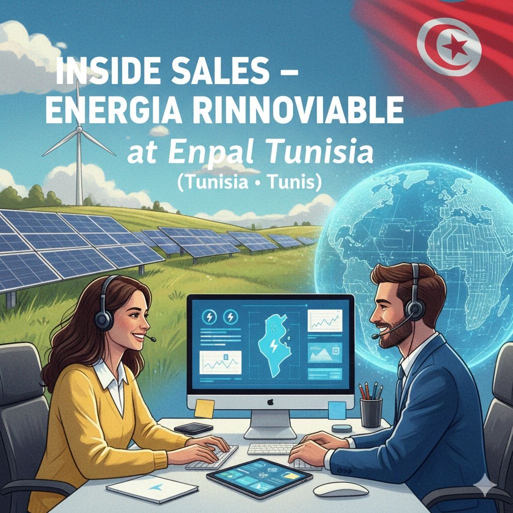 Inside Sales Rinnovabili Job Tunis - Enpal, Mercato Italiano (1+ Anno Exp.)
