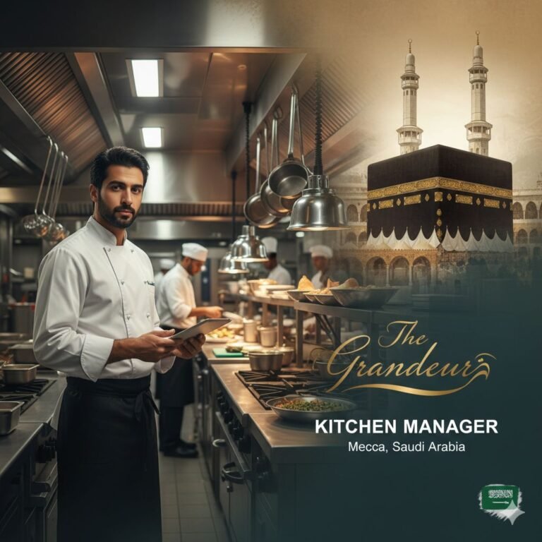 Kitchen Manager Job in Mecca - Central Kitchen Operations (5+ Years)